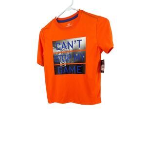 NWT Athletic Works Orange Short Sleeve Graphic T-Shirt Youth Size Large 10-12